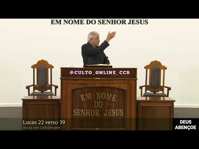 SANTO CULTO A DEUS - QUINTA-FEIRA - 24/10/2024 - 09:30h - LUCAS - CAP. 22 VER. 39 #CULTOONLINECCB