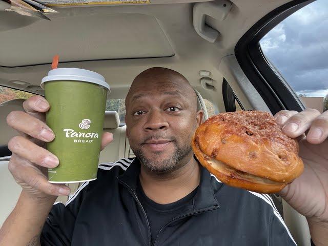 *BONUS VIDEO!* Panera Presents Cinnamon Crunch Latte & Bagel!!