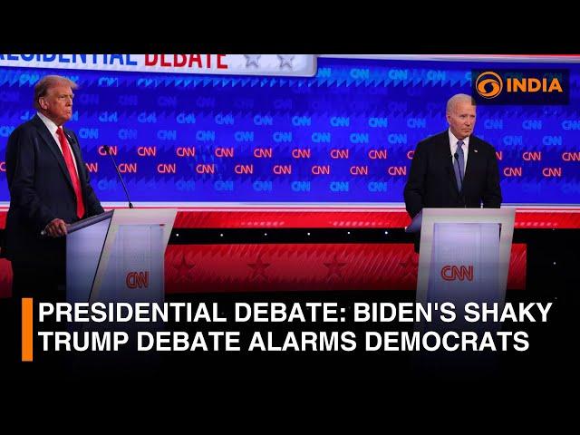 Presidential debate: Biden's shaky Trump debate alarms Democrats | DD India News Hour