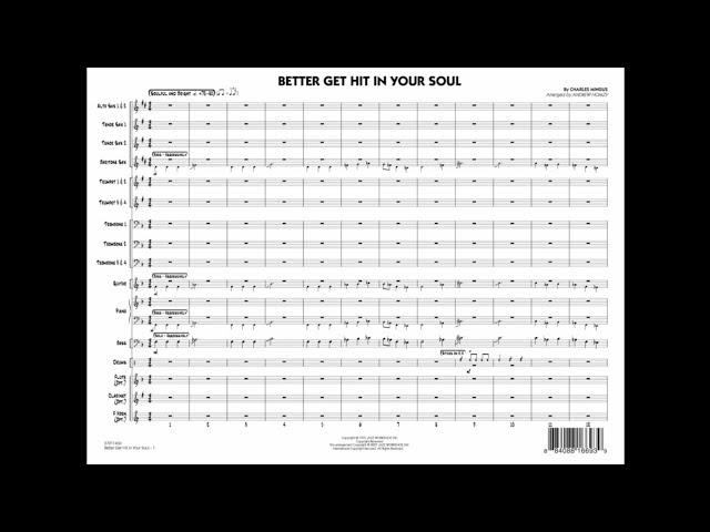 Better Get Hit In Your Soul by Charles Mingus/arr. Andrew Homzy