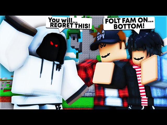 TOXIC CLAN Tries To BULLY Me, So I Did This.. (Roblox Bedwars)