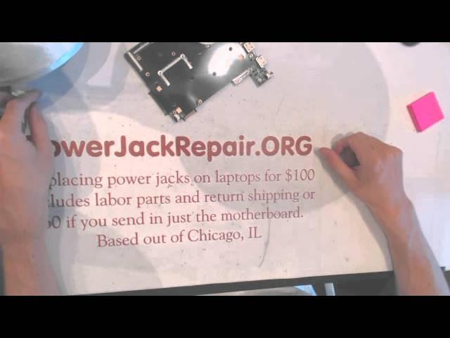 Asus x200m Laptop Power Jack Repair how to taking apart broken pin socket input port connector