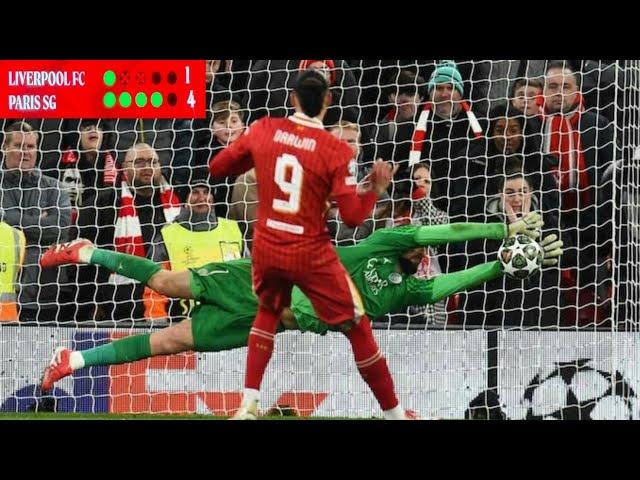 Liverpool vs PSG (1-4) Full Penalty Shootout | UEFA Champions League Round Of 16