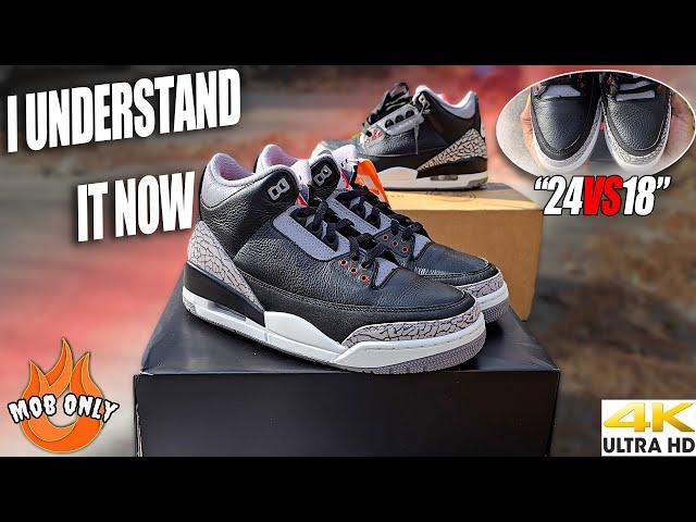 I UNDERSTAND IT NOW 2018 Air Jordan 3 Black Cements Are Better Than The 2024