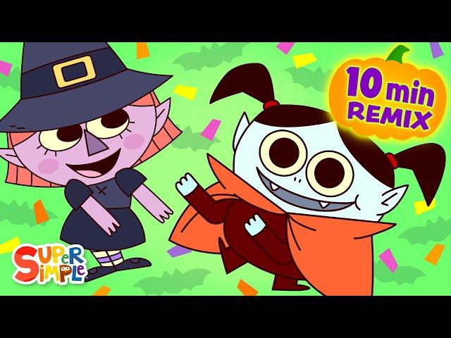 Monster Party Remix! | 10+ Minute Halloween Dance Party Fun | Super Simple Songs