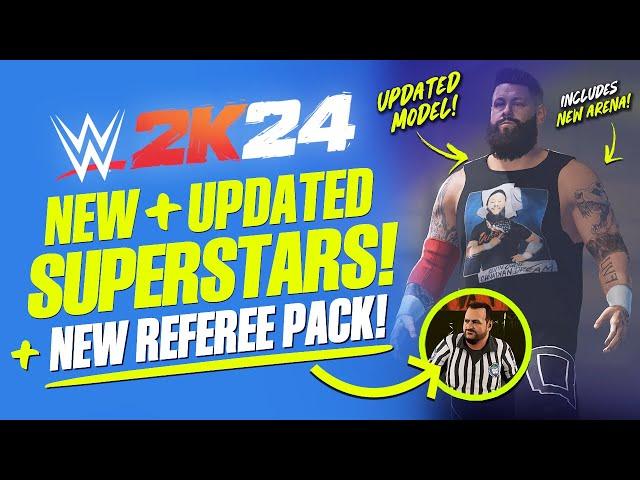 WWE 2K24: 20+ New & Updated Superstars, Updated Models, New Legends, Arena, Creations & More!