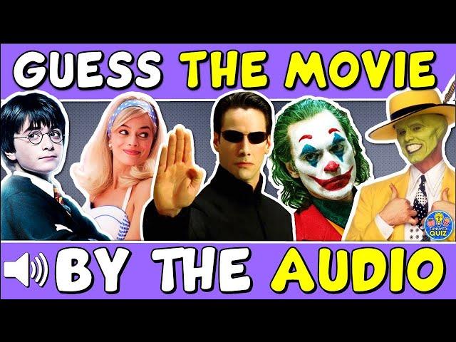 Guess The "MOVIE BY THE AUDIO" QUIZ!  | CHALLENGE/ TRIVIA