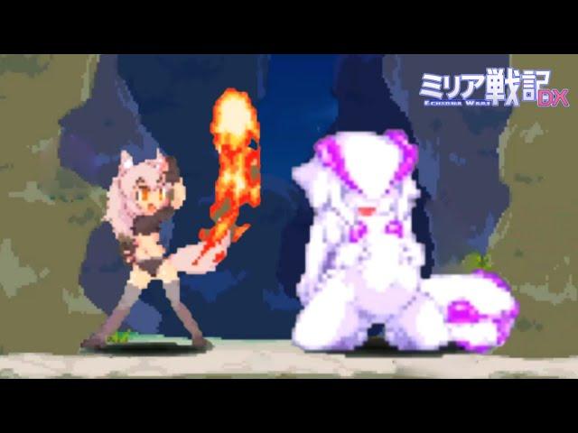 Echidna Wars - Wolf girl Eaten by monsters from level 3-1(Sachiho) - PC gameplay