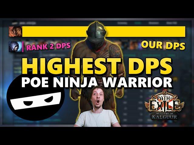 How I became the rank 1 dps on PoE Ninja - Project PoE Ninja Warrior - PoE #891