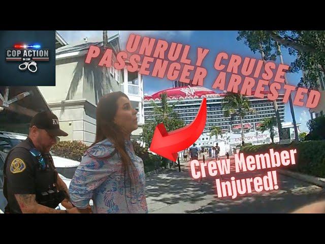 Vacation ends in JAIL!  Virgin Voyages cruise passenger ARRESTED after injuring crew member!