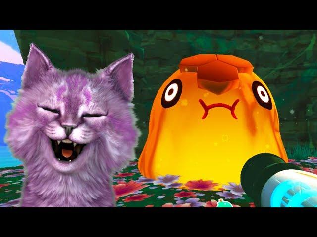 ФЕРМА СЛИЗНЕЙ #13 ЛОВУШКИ ДЛЯ ГОРДО и ПОДАРКИ slime rancher говорящая КОШКА ЛАНА играет