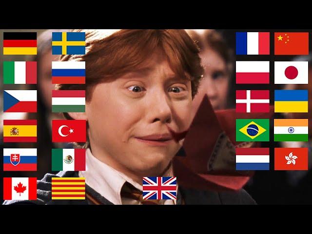 Ron receives a Howler in different languages