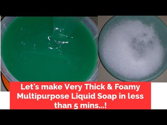 How to make Best quality Multipurpose Liquid Soap Formula. Dish washing Liquid, Laundry Detergent.!