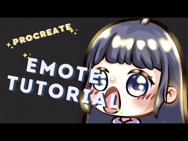 how i draw twitch emotes on procreate  [pog edition]