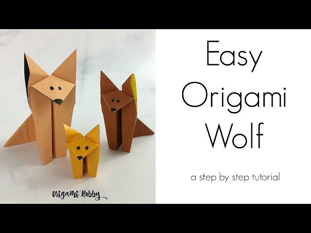 How to Make Easy Origami Wolf - A Step by Step Tutorial