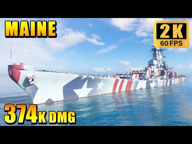 Super battleship Maine - new supership with record damage