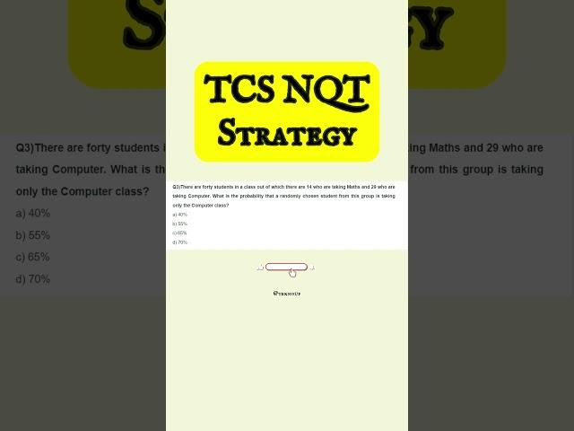 100%  | Tcs NQT 2024 Preparation