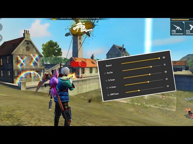 Garena free fire best headshot settings sensitivity bluestacks 5 Only red damage free fire setting