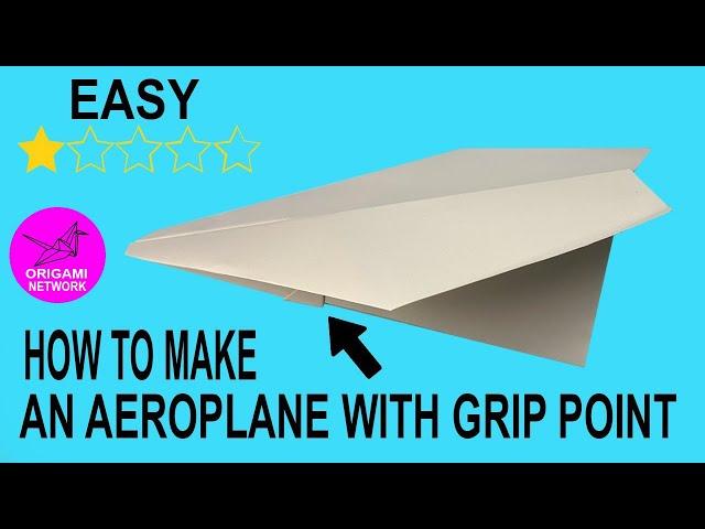 How to make an Aeroplane with Grip \\Origami Network 折り紙