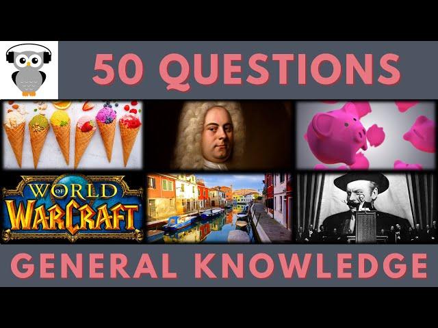 General Knowledge Quiz Trivia #200 | Ice cream, Handel, Piggy Bank, Warcraft, Citizen Kane