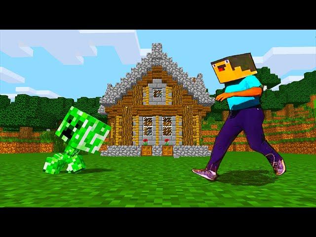 Realistic Minecraft Life: Noob vs Creeper - Minecraft Animation