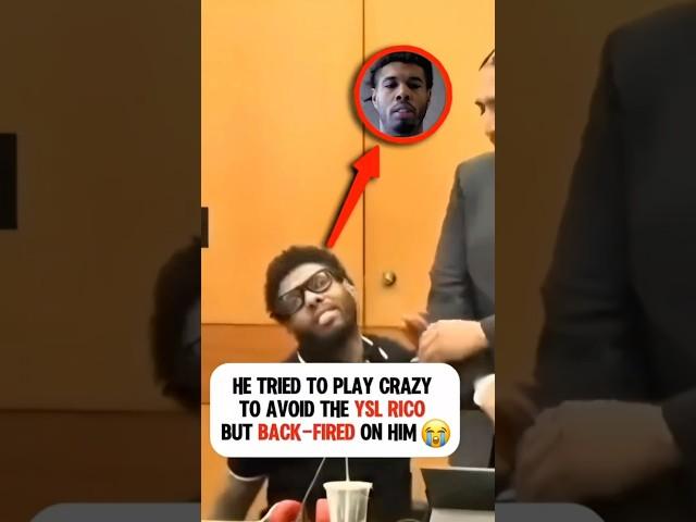 He Tried To Play Crazy To Avoid The YSL Rico #atlanta #drill