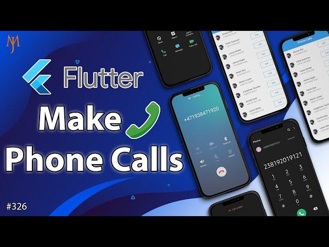 Flutter Tutorial - How To Make Direct Phone Calls? | Call Phone Number