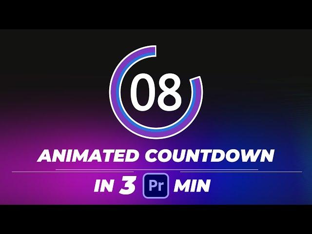 Animated Countdown Timer in Adobe Premiere Pro