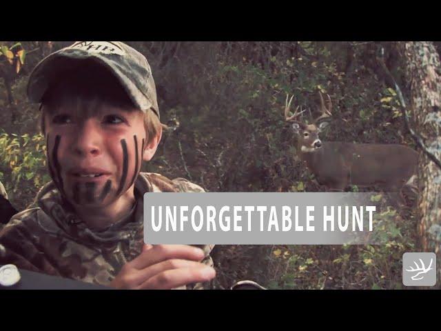 Deer Hunting - UNFORGETTABLE Bowhunt!  Young Bowhunter DROPS Buck!