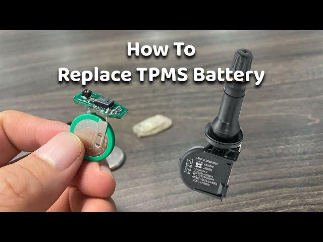 How To Replace TPMS Battery ( tire pressure sensor battery replacement )