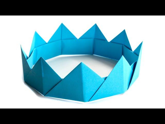 Origami paper crown - Easy Origami Ideas