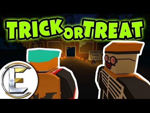 TRICK OR TREAT ROLEPLAY IN UNTURNED | Halloween gone wrong! - Unturned RP ( I dare you to go knock )