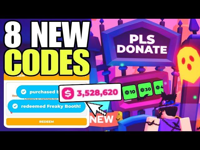 *HALLOWEEN UPDATE* ROBLOX PLS DONATE CODES 2024 | PLS DONATE CODE | PLS DONATE