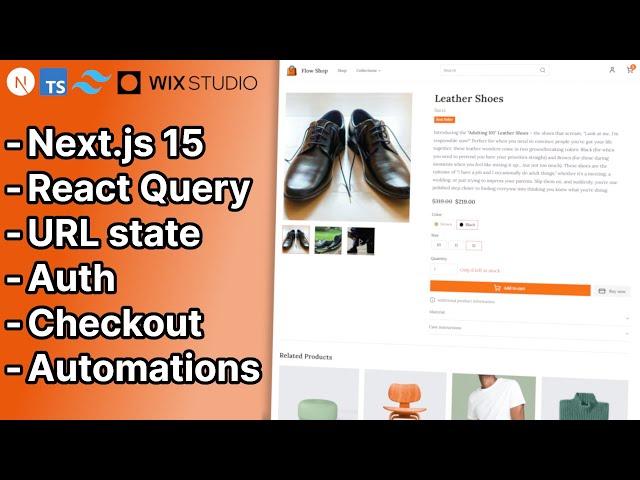 Build A Complete E-Commerce Website (Next.js 15, React Query, Tailwind CSS, TypeScript, Wix Studio)