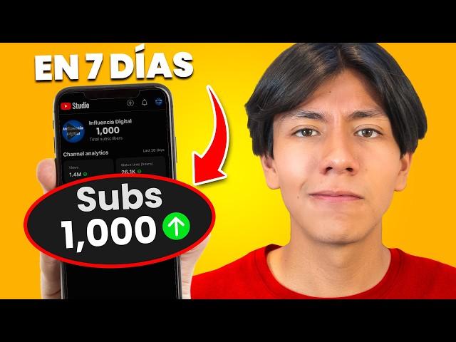 Cómo Conseguir 1,000 Suscriptores En YouTube En 7 Días