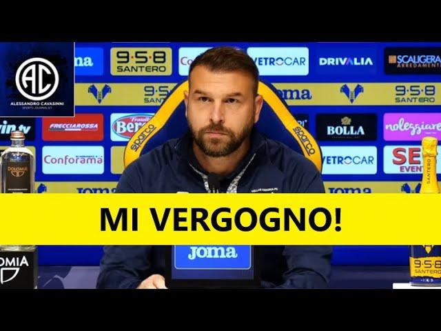 ZANETTI pre VERONA-INTER: lo SCHIFO in CONFERENZA STAMPA