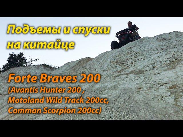 Спуск и подъем. Что может китайский квадроцикл за $1500 (Forte Braves 200, он же Avantis Hunter 200)