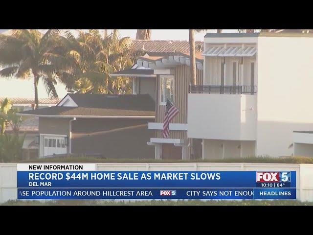 Record $44M Home Sale As Market Slows