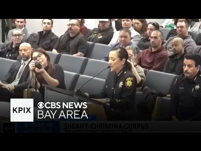 San Mateo County sheriff speaks at Board of Supervisors meeting