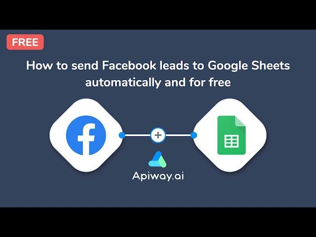 How to send Facebook leads ads data to Google Sheets (Excel) | Facebook lead form automation 2023