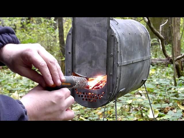 Походная печка Рдейка. Tent wood stove Rdeika.