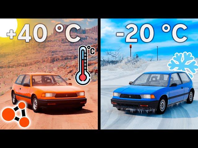 Как изменить температуру в BeamNG Drive