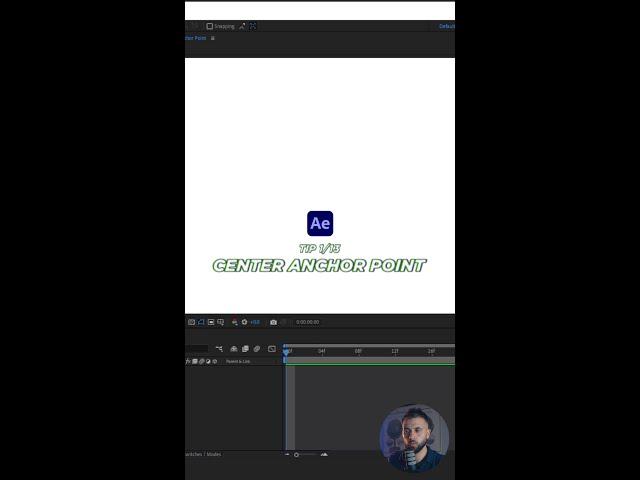 Quick After Effects Tip and Trick - Center Anchor Points 1/13