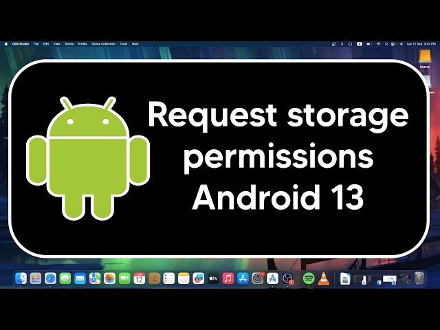 How to request storage permissions in android 13 or above 2023 | Java