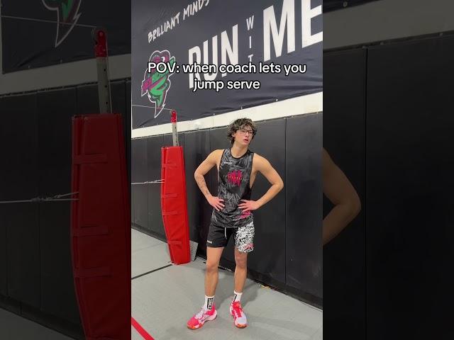Jump Serve is OP!!! #volleyball #athlete #funny