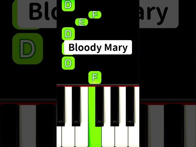 Bloody Mary (Piano Tutorial) #TikTok