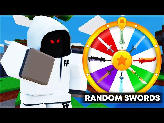 The Random Sword CHALLENGE.. (Roblox bedwars)