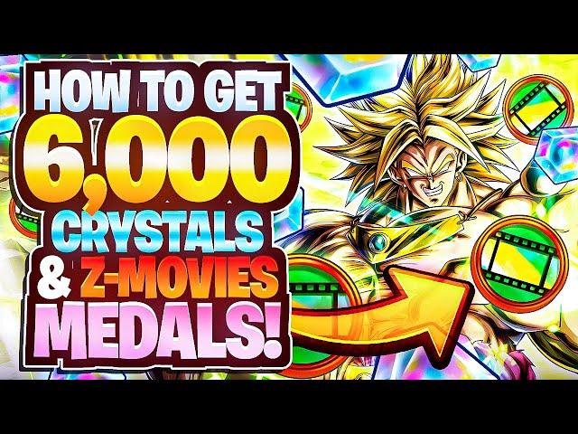  We’re Getting 6,000 FREE CRYSTALS + How To Get Movies Z Medals FAST & EASY!! (Dragon Ball Legends)