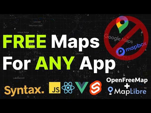 FREE maps for any app - replace Google maps TODAY