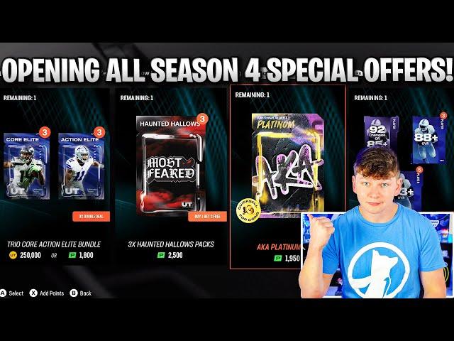 OPENING ALL SEASON 4 STORE OFFERS! MAX LEVEL 55 OFFERS!